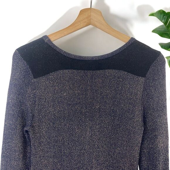 Maje Palerme Lurex Shimmer Knit Sweater Dress - Picture 5 of 10